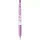 Zseléstoll, 0,33 mm, nyomógombos, csíkos test, ZEBRA "Sarasa Clip Pastel", pasztell-lila