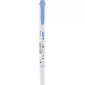   Szövegkiemelő, 1,0/3,5 mm, kétvégű  ZEBRA "Mildliner Cool & Refined" kék