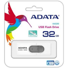   Pendrive, 32GB, USB 3.2 Gen1, ADATA "UV220", fehér