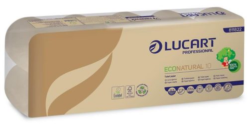 Toalettpapír, 2 rétegű, kistekercses, 19,8 m, LUCART, "EcoNatural10"