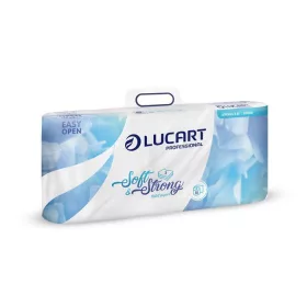   Toalettpapír, 3 rétegű, kistekercses, 10 tekercs, LUCART "Soft and Strong", fehér