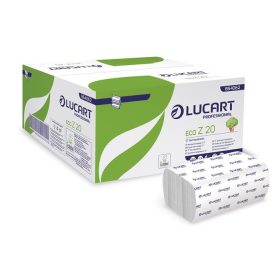   Kéztörlő, Z hajtogatott, 2 rétegű, 200 lap, Slim adagolóhoz, LUCART "ECO Z 20", fehér