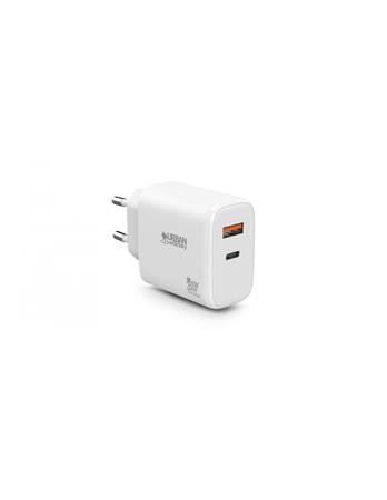 Hálózati töltő, 1xUSB-A (12W), 1xUSB-C (45W), URBAN FACTORY