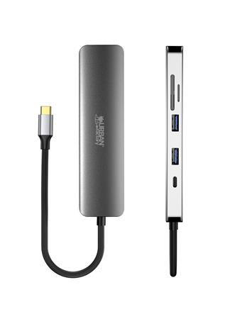 USB elosztó-HUB, USB-C/USB 3.0/HDMI/SD/mSD, URBAN FACTORY