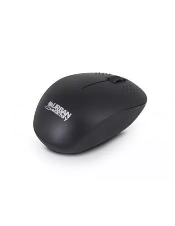 Egér, vezeték nélküli, optikai, kisméret, USB, URBAN FACTORY "Free", fekete