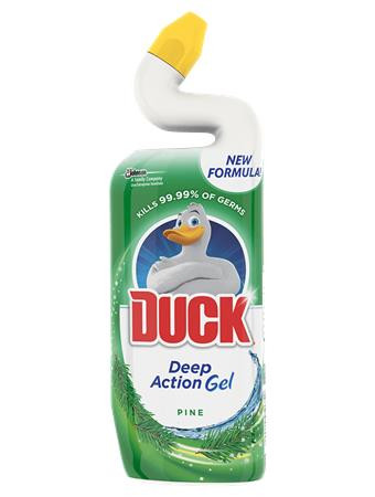 WC-tisztítógél, 750 ml, DUCK "Deep Action Gel", fenyő illat
