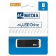 Pendrive, 8GB, USB 2.0, MYMEDIA (by VERBATIM)