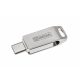 Pendrive, 32GB, USB 3.2 Gen1 + USB-C, alumínium ház, MYMEDIA "Dual" (by VERBATIM)