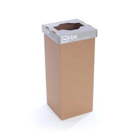   Szelektív hulladékgyűjtő, újrahasznosított, 60 l, RECOBIN "Office", szürke