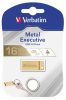 Pendrive, 16GB, USB 3.2, VERBATIM "Executive Metal" arany