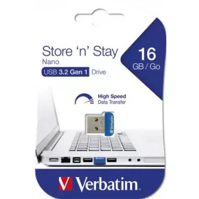   Pendrive, 16GB, USB 3.2, 80/25MB/s, VERBATIM "Nano"