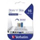 Pendrive, 16GB, USB 3.2, 80/25MB/s, VERBATIM "Nano"