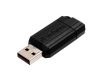 Pendrive, 16GB, USB 2.0, 10/4MB/sec, VERBATIM "PinStripe", fekete