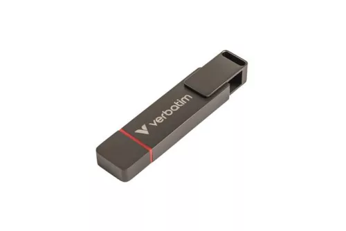 Pendrive, 512GB, USB-A/C 3.2 Gen1, VERBATIM "Dual QuickStick", fekete
