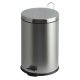 Pedálos szemetes, fém, 30 l, VEPA BINS, króm