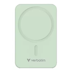   Power bank, mágneses (vezeték nélküli), 20.000mAh, VERBATIM "Charge n Go Essentials", zöld