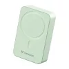 Power bank, mágneses (vezeték nélküli), 20.000mAh, VERBATIM "Charge n Go Essentials", zöld
