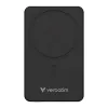 Power bank, mágneses (vezeték nélküli), 10.000mAh, VERBATIM "Charge n Go Essentials", fekete