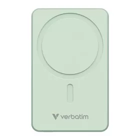  Power bank, mágneses (vezeték nélküli), 10.000mAh, VERBATIM "Charge n Go Essentials", zöld