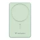 Power bank, mágneses (vezeték nélküli), 10.000mAh, VERBATIM "Charge n Go Essentials", zöld