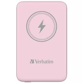   Power bank, mágneses (vezeték nélküli), 10.000mAh, VERBATIM "MCP-10, rózsaszín