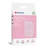 Power bank, mágneses (vezeték nélküli), 10.000mAh, VERBATIM "MCP-10, rózsaszín