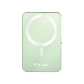   Power bank, mágneses (vezeték nélküli), 10.000mAh, VERBATIM "Charge n Go", zöld
