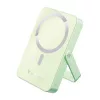 Power bank, mágneses (vezeték nélküli), 10.000mAh, VERBATIM "Charge n Go", zöld