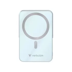   Power bank, mágneses (vezeték nélküli), 10.000mAh, VERBATIM "Charge n Go", kék