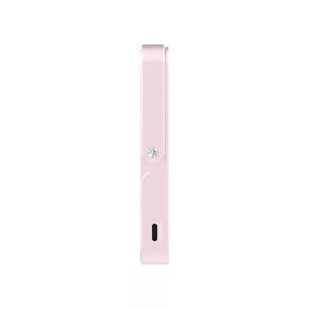 Power bank, mágneses (vezeték nélküli), 10.000mAh, VERBATIM "Charge n Go", rózsaszín