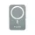 Power bank, mágneses (vezeték nélküli), 10.000mAh, VERBATIM "Charge n Go", szürke