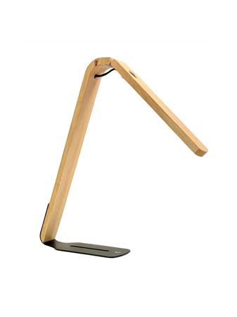 Asztali lámpa, LED, 4 W, ALBA "Ledaďka", természetes fa