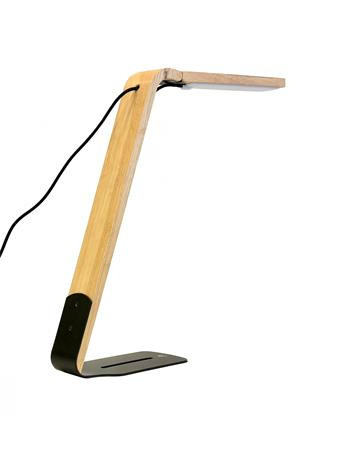 Asztali lámpa, LED, 4 W, ALBA "Ledaďka", természetes fa