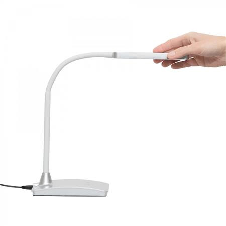 Asztali lámpa, LED, szabályozható, MAUL "Pearly colour vario", ezüst