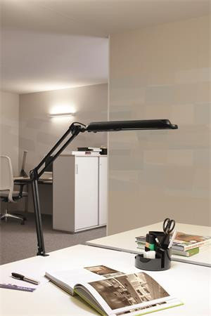 Asztali lámpa, LED, felfogatható,  MAUL "Atlantic", fekete