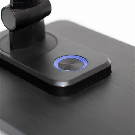 Asztali lámpa, LED, szabályozható, fém, éjjeli fény, HOME, fekete