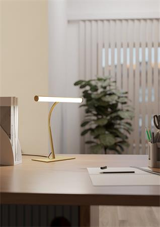 Asztali lámpa, CCT LED, 6 W, érintőkapcsoló, EGLO "Riccione", csiszolt-réz