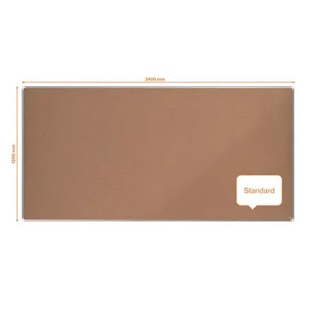 Parafatábla, 240x120 cm, alumínium keret, NOBO "Premium Plus"