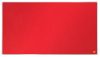 Textiltábla, széles képarány, 40"/89x50cm, alumínium keret, NOBO "Impression Pro", piros