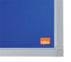 Üzenőtábla, aluminium keret, 60x45 cm, NOBO "Essential", kék
