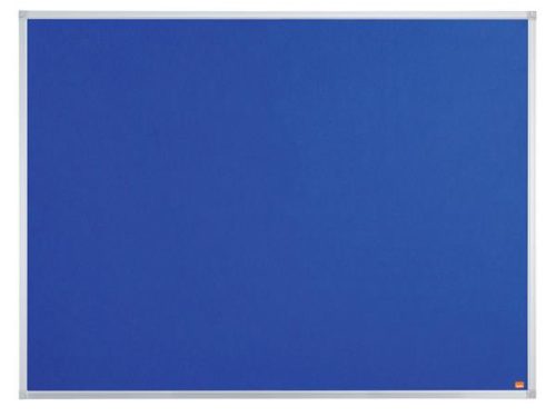 Üzenőtábla, alumínium keret, 120x90 cm, NOBO "Essential", kék