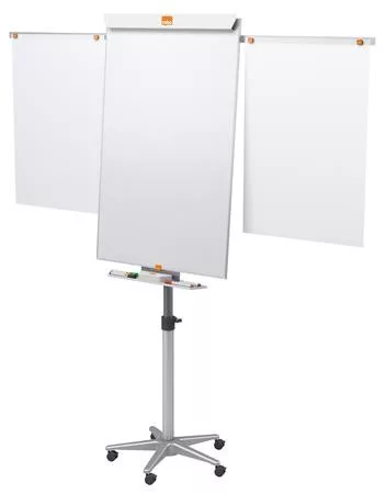 Flipchart tábla, mobil, NanoClean™ felületű, mágneses felület, 2 db segédkarral, NOBO