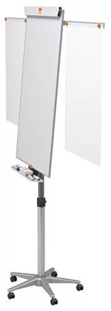 Flipchart tábla, mobil, NanoClean™ felületű, mágneses felület, 2 db segédkarral, NOBO