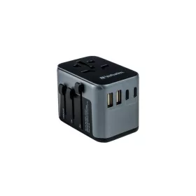   Utazó adapter, univerzális, USB-A(QC 3.0)/USB-C(PD30W)2xUSB, VERBATIM "UTA-03"