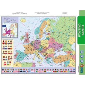   Tanulói munkalap, A4, STIEFEL "Európa domborzata/Európa vaktérképpel