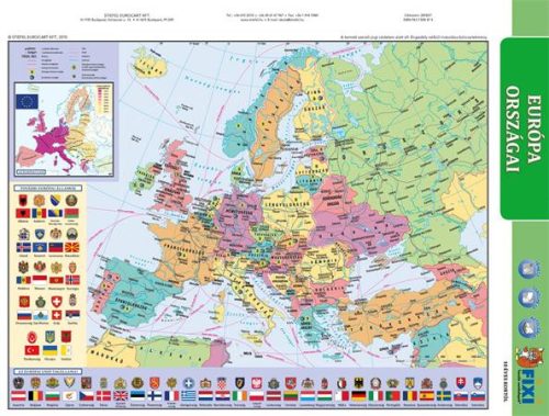 Tanulói munkalap, A4, STIEFEL "Európa domborzata/Európa vaktérképpel