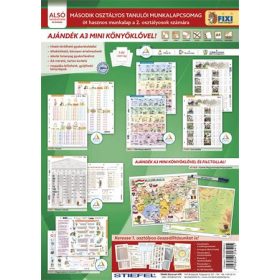   Tanulói munkalap csomag, 5 munkalap, 1 alátét, filc, STIEFEL "II. osztály"