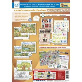   Tanulói munkalap csomag, 5 munkalap, 1 alátét, filc, STIEFEL "III. osztály"