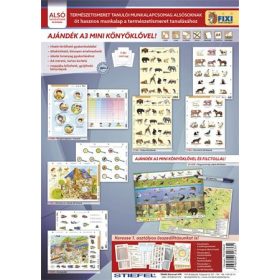   Tanulói munkalap csomag, 5 munkalap, 1 alátét, filc, STIEFEL "Természetismeret alsósoknak"