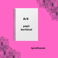 Spirálfüzetek A/4, papír borítóval